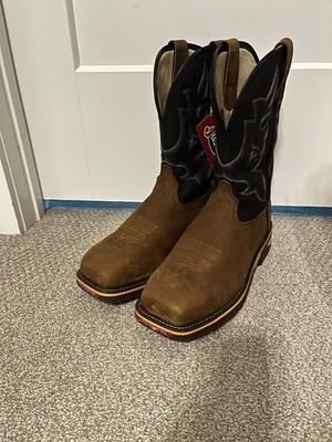 Justin Resistor CR4012 Waterproof Nano Composite Toe Work Boots Men s 12D New