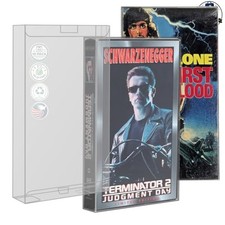 VHS Tape Protector Cases 10 Pack Clear PET Acid Free Hard Sleeves