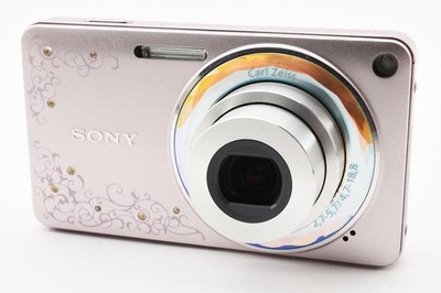 Sony Cyber Shot DSC-W350D Pink Digital Camera 14.1MP 4x Zoom HD Japanese