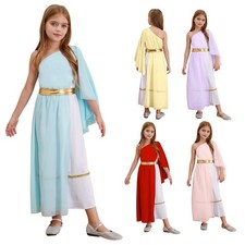 Kids Girls Dresses Festival Dress Ball Gown Robe Theme Costume Rave Dress-up