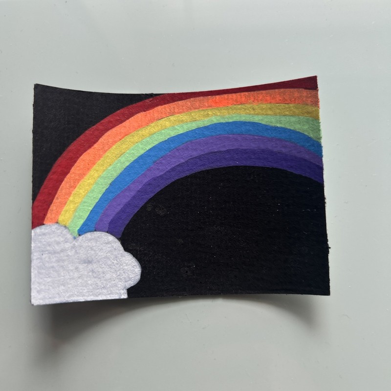 Rainbow - ACEO Trading Card 2.5"x3.5"