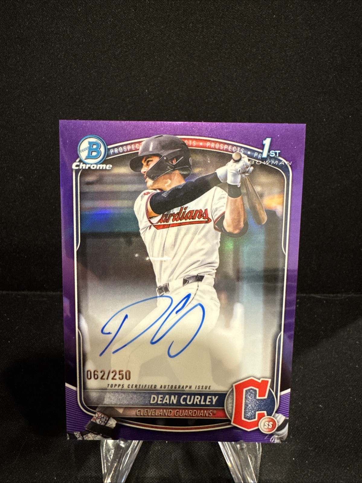 2025 Bowman Draft Chrome-Dean Curley #CPA-DC-Purple Auto #62/250