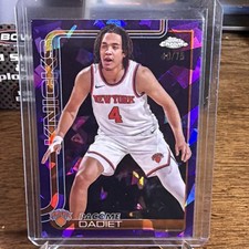 2025-26 Topps Chrome Sapphire - Pacome Dadiet #111 Purple Refractor /75
