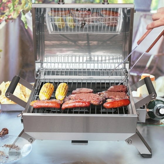 Royal Gourmet GT2001 Stainless Steel Portable Grill with Folding Legs