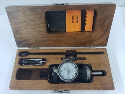 Blake CO AX Centering Indicator 0.0005   Axis Offset Wooden Case Feelers 7C3