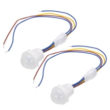 Motion Sensor Light Switch,85-265V PIR Human Activated Sensor for LED Light 2Pcs