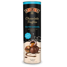 Baileys Milk Chocolate Salted Caramel Truffles In Christmas Tube 320g