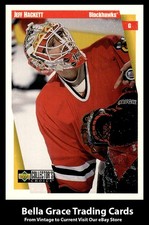 1997-98 Collector's Choice Jeff Hackett #47 Chicago Blackhawks