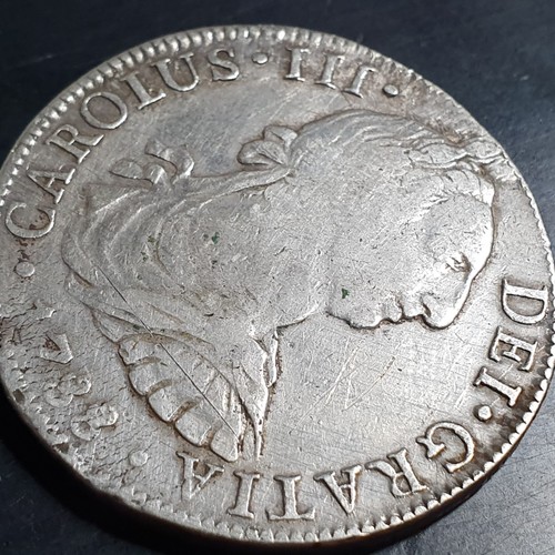 Mexico Spanish Colonial 8 Reales Carol Carolus III 1788 Mo FM Mexico City Mint - Picture 3 of 6