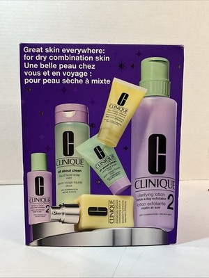 Clinique Great Skin Everywhere 3-Step Set For Dry combination Skin (Types 1 2)