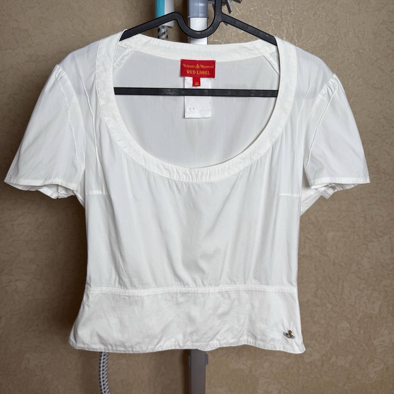 Vivienne Westwood Red Label White Short Sleeve Blouse Size 3