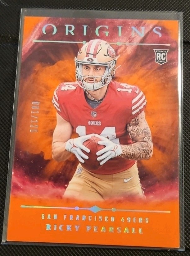🔥 2024 Ricky Pearsall RC 1/125 Bookend 🔥 Panini Origins Orange Parallel 133