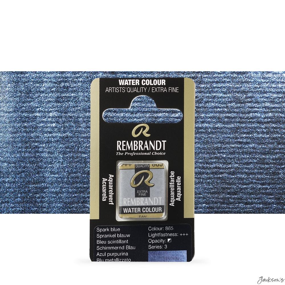 Royal Talens Rembrandt Watercolour Paint Half Pan Spark Blue For Artists