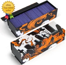 Trading Card Storage Box, Top Loader Storage Boxes with Magnet Lid, Sports Card