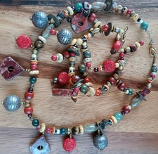 Beautiful handmade boho necklace and bracelet...