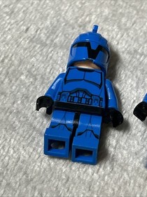 Lot Of 2 LEGO Star Wars Senate Commando Captain Minifigure Sw0613 And Sw0614