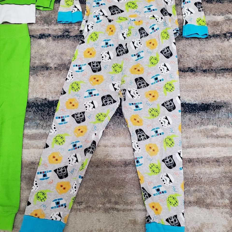 Lote de 2 conjuntos de pijama pijama parte superior inferior zumbido año luz Star Wars juventud talla. 4T Foto 2 de 4