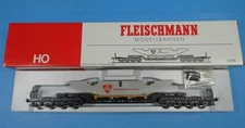 FLEISCHMANN 5298 HO CENTER DEPRESSED ARTICULATED METAL FLAT w BRIDGE PC-OB-1985