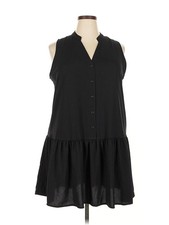 Nine West Women Black Casual Dress XXL