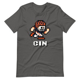 Cincinnati Bengals NES Football Player 8-bit Tecmo Super Bowl Nintendo T-Shirt