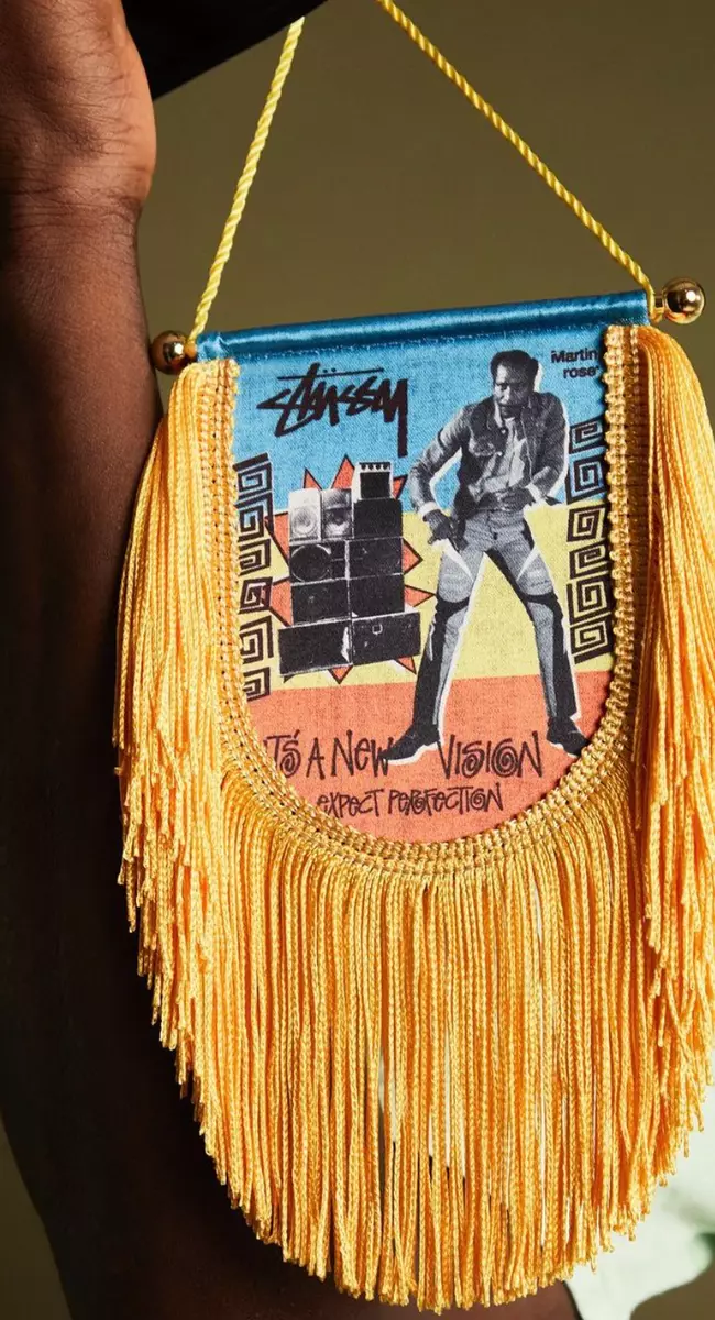 Stussy x Martine Rose Fringed Flag Multicolor