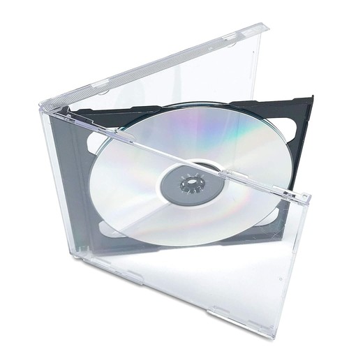 PREMIUM 50 x DOUBLE Jewel CD Case - 2 CD Case Black Tray Standard Size - Picture 6 of 6