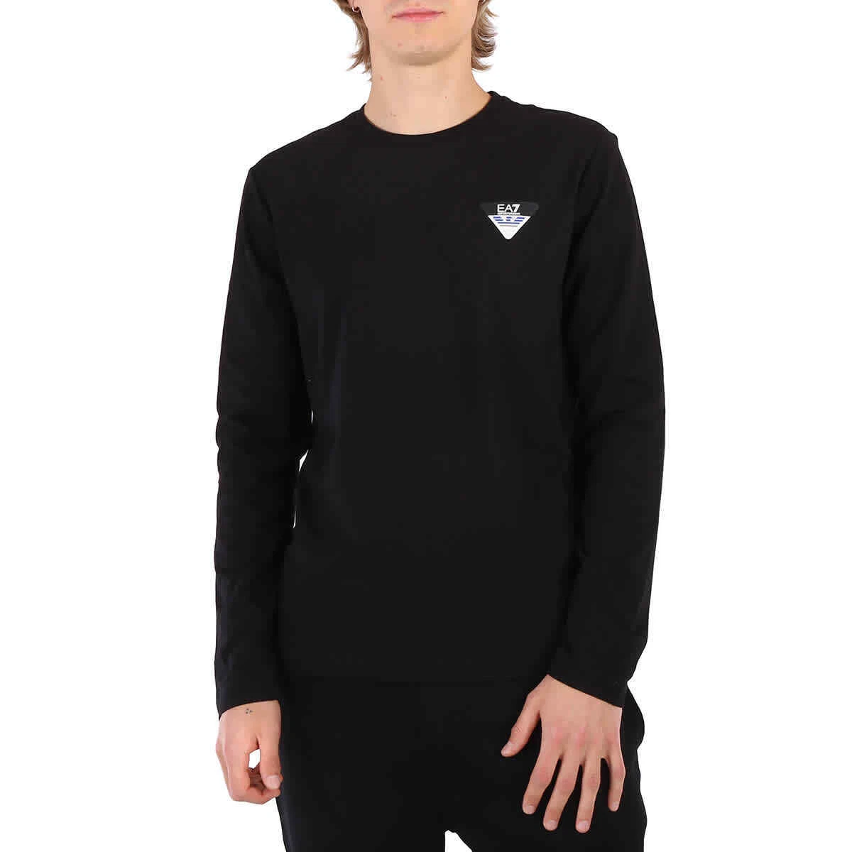 Emporio Armani Black Eagle Logo Graphic Series Long-Sleeved T