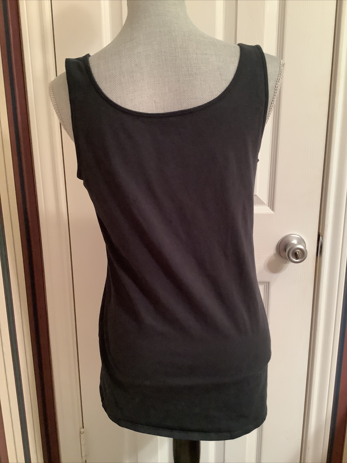 Duluth Trading Co Large Womens Black Tank Top Sleeveless Shirt  Stretch
