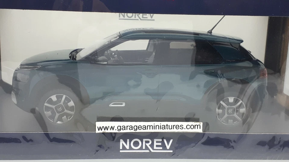 C4 CACTUS CITROEN bleu émeraude 2018 NOREV REF 181660 ECHELLE AU 1/18 EME - Photo 4/4