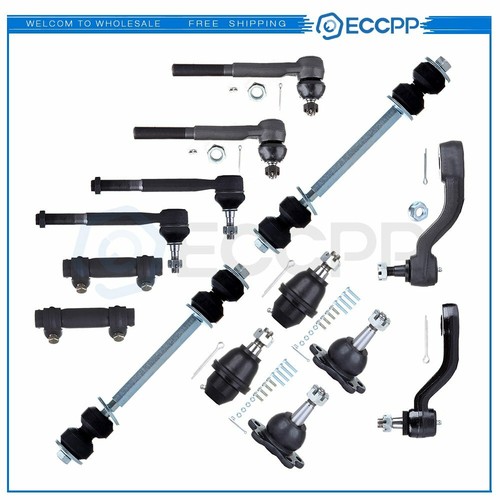 For Chevy K1500 K2500 14Pcs Front Tie Rods Sway Bar Links Pitman Arm
