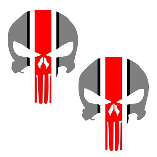 Ohio State Punisher Decal Set Ohio State Buckeyes Set of