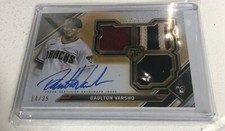 2021 Topps Triple Threads  DAULTON VARSHO Auto RC RPA Blue Jays World Series WS