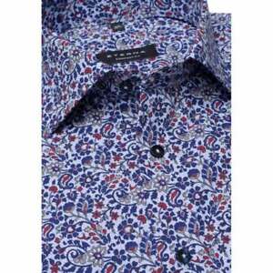 Details about   Eterna Flower Print Formal Long Sleeve Shirt Soft Touch Cotton