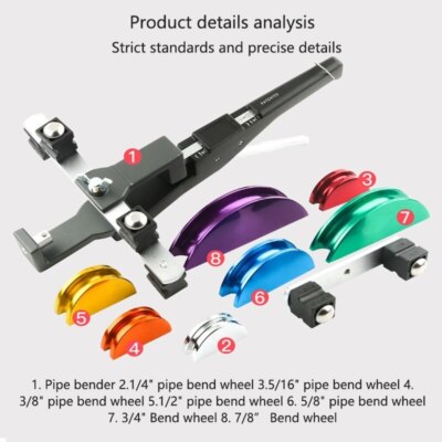 Portable Manual Copper Pipe Bender Pipe Processing Combination Pipe Bender