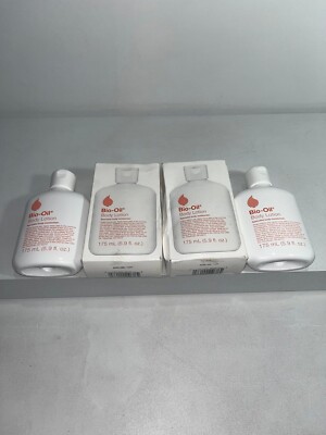 2 new bio-oil body lotion, 5.9floz each, box is slightly damaged