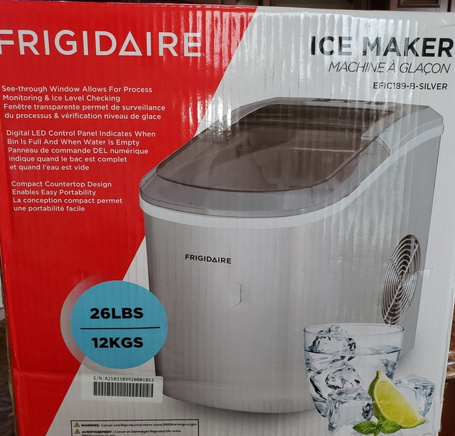 Frigidaire EFIC189BSilver Countertop Portable Ice Maker 26lb for sale