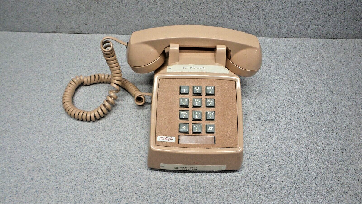 VINTAGE AVAYA PHONE Western Electric Bell System Push 10 Button