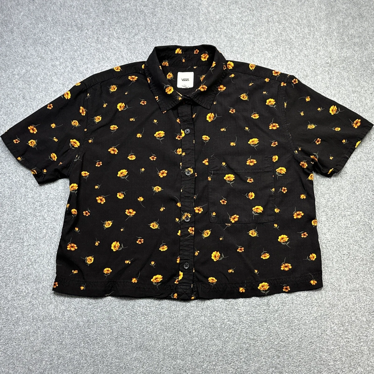Vans crop hotsell top short sleeve