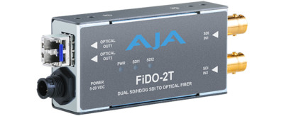 AJA FIDO-2T  2-Channel 3G-SDI to Single-Mode LC Fiber Transmitter