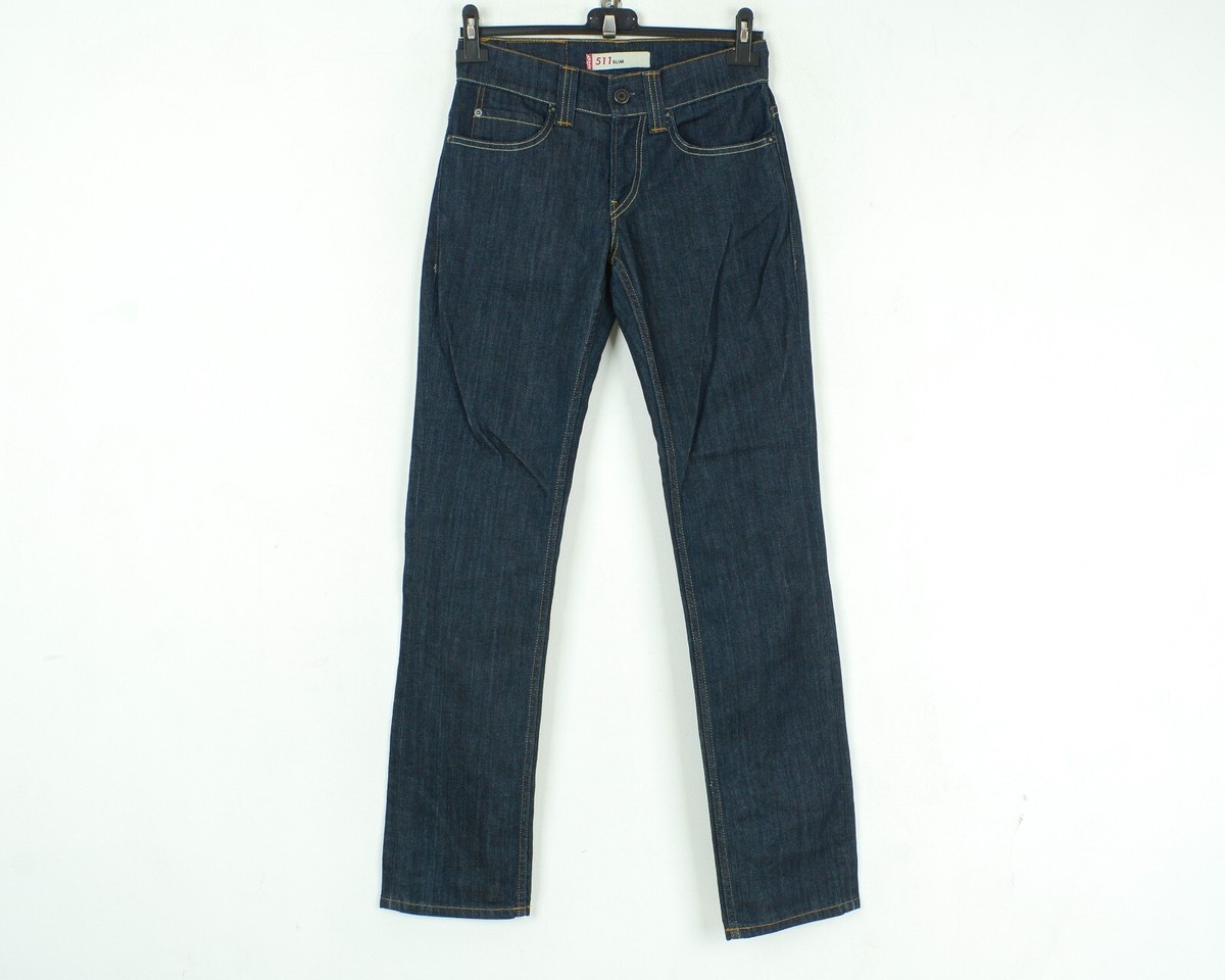 LEVIS STRAUSS 511 Mens W28 L32 Jeans Denim Pants Trousers Zip Fly 