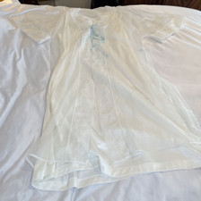 Vintage Sears Peignoir 2 Pc Blue Bow Lacy M