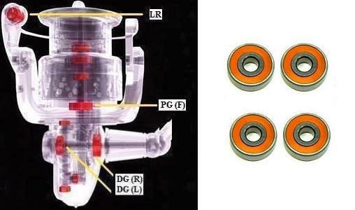 Pflueger CERAMIC #7 Super Tune bearings PRESIDENT 6920, SP20