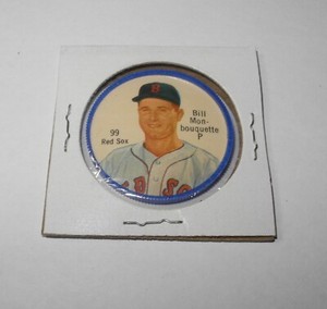 1962 Salada Baseball Pin Coin #99 Bill Monbouquette Boston Red Sox Near Mint