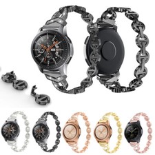 For Samsung Galaxy Watch42 46mm Bling Rhinestones Strap Stainless Steel Band