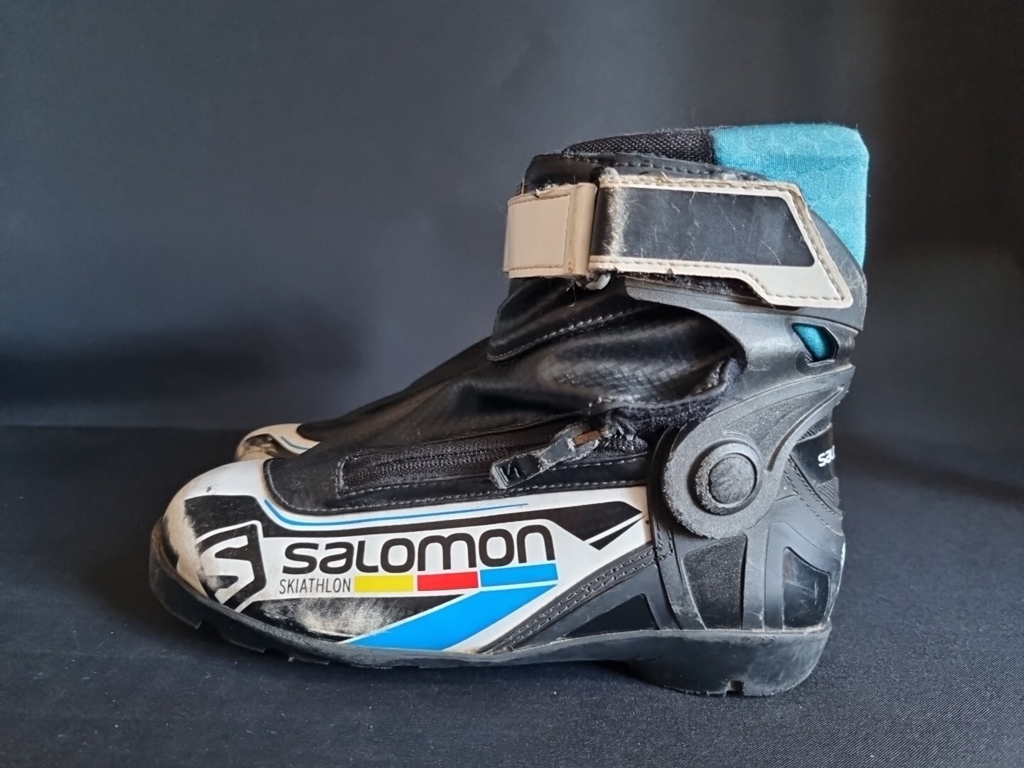Scarponi combinati Salomon Skiathlon Prolink sci di fondo sci a rotelle taglia UK 3