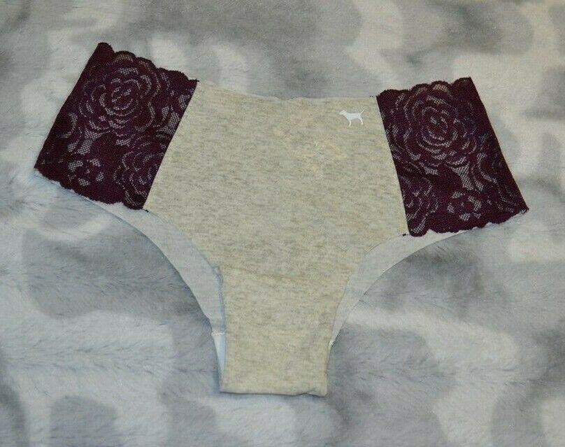 Victoria's Secret Seamless Lace Side No Show CHEEKSTER Panty S