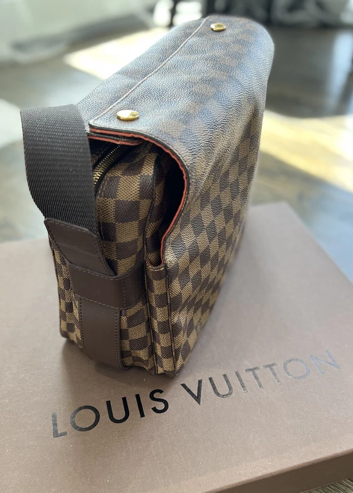 LOUIS VUITTON Auténtico Bolso Mensajero Damier Naviglio Unisex Marrón Foto 2 de 4