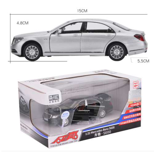 1:32 Mercedes Benz S600 Class Diecast Car Model Collection Pull
