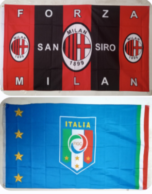 Drapeau De L'Italie Et Des ances Illustration de Vecteur