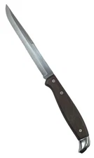 Gaydell Serrated Table Knife Wood Handle Steak Stainless Steel USA 400 Series
